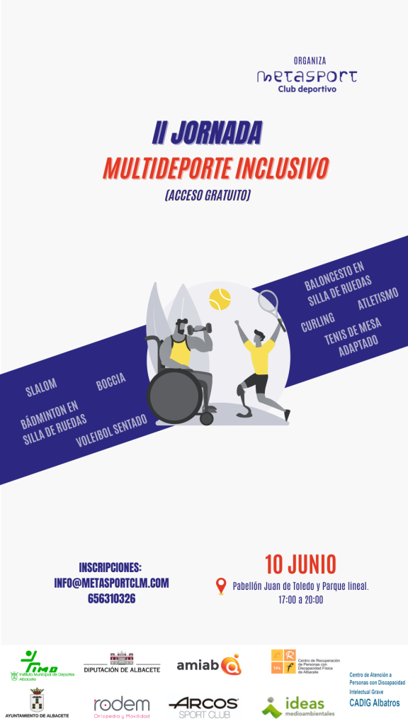Jornada Multideporte Inclusivo - cartel